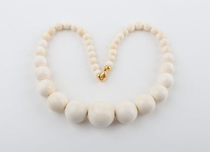 Graduated Mammoth Ivory Necklace