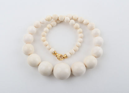Graduated Mammoth Ivory Necklace