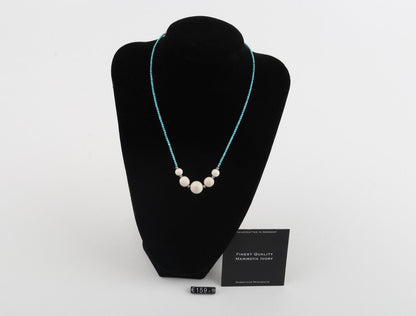 Mammoth Ivory and Turquoise Necklace