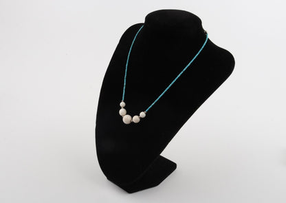 Mammoth Ivory and Turquoise Necklace