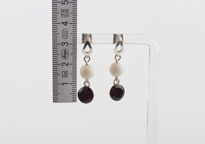 Mammoth Ivory & Sterling Silver Studs