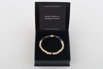 The Cleo Blue Mammoth Ivory Mini Bracelet