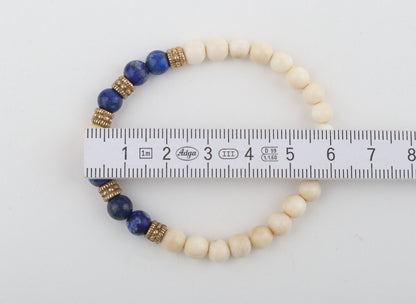 The Cleo Blue Mammoth Ivory Mini Bracelet