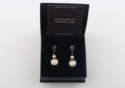 Eternal Filigree Mammoth Ivory Earrings