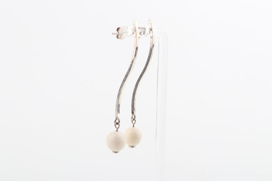 The Wave Mammoth Ivory Earrings