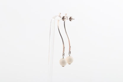 The Wave Mammoth Ivory Earrings