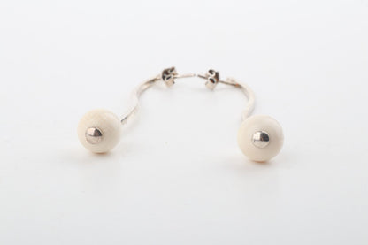 The Wave Mammoth Ivory Earrings