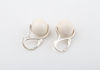 Mammoth Ivory Leverback Earrings