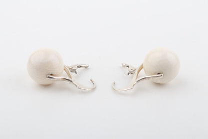 Mammoth Ivory Leverback Earrings