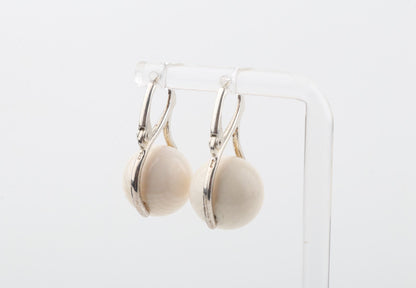 Mammoth Ivory Leverback Earrings