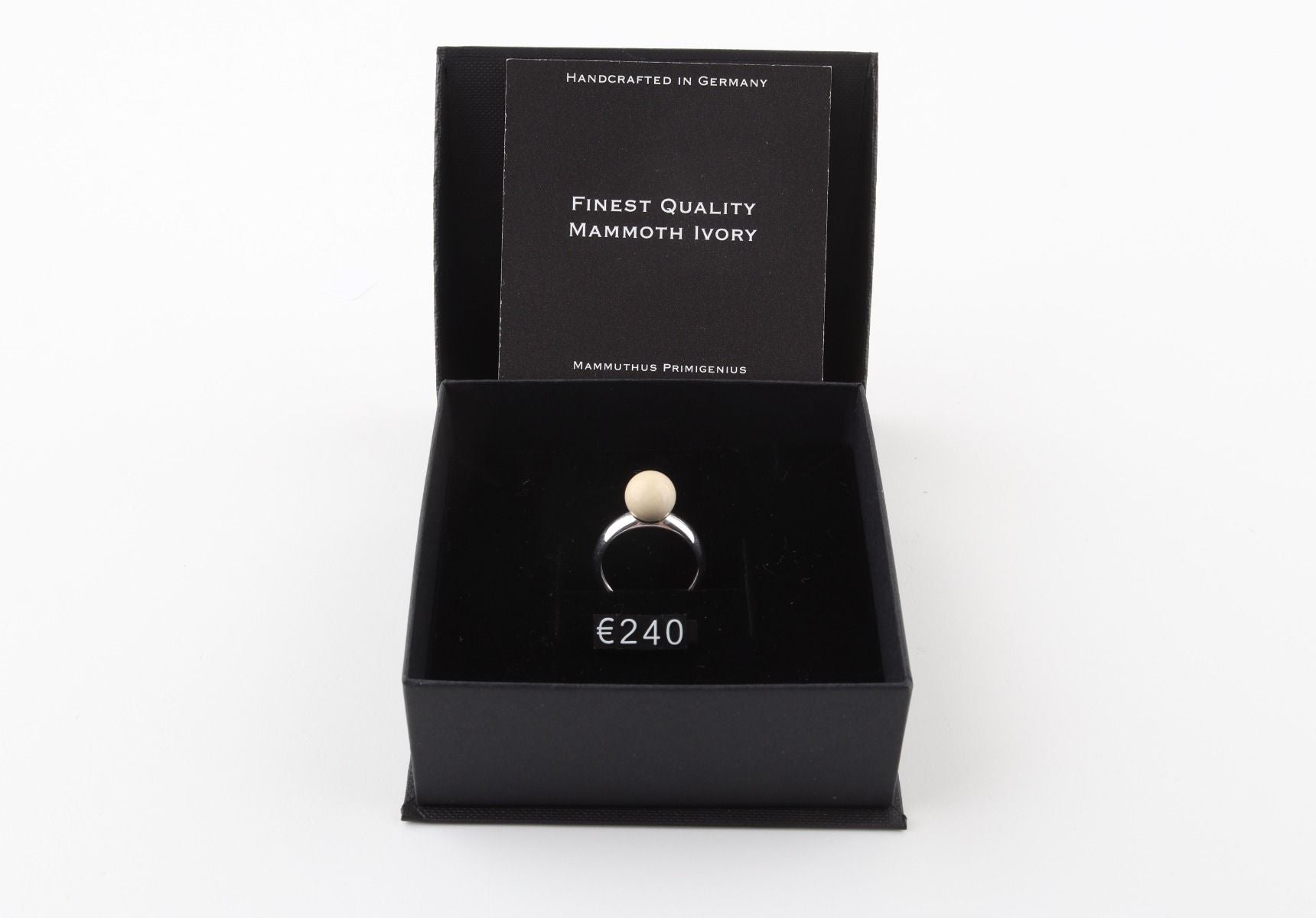 Minimalistic Mammoth Ivory Pearl Ring