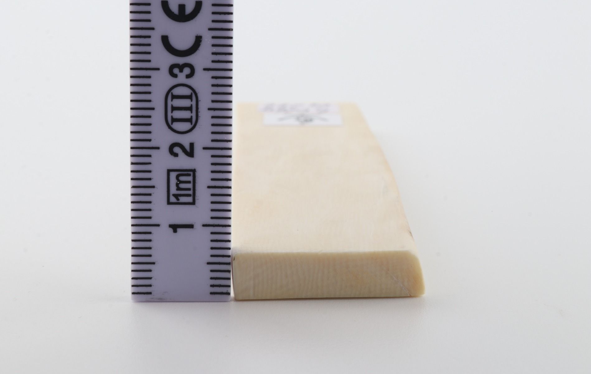 White mammoth ivory segment