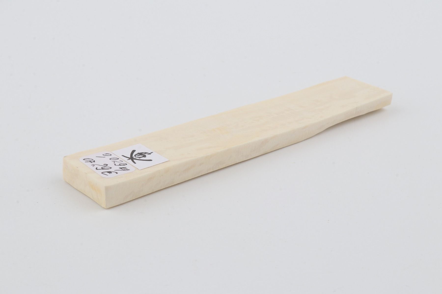 White mammoth ivory segment