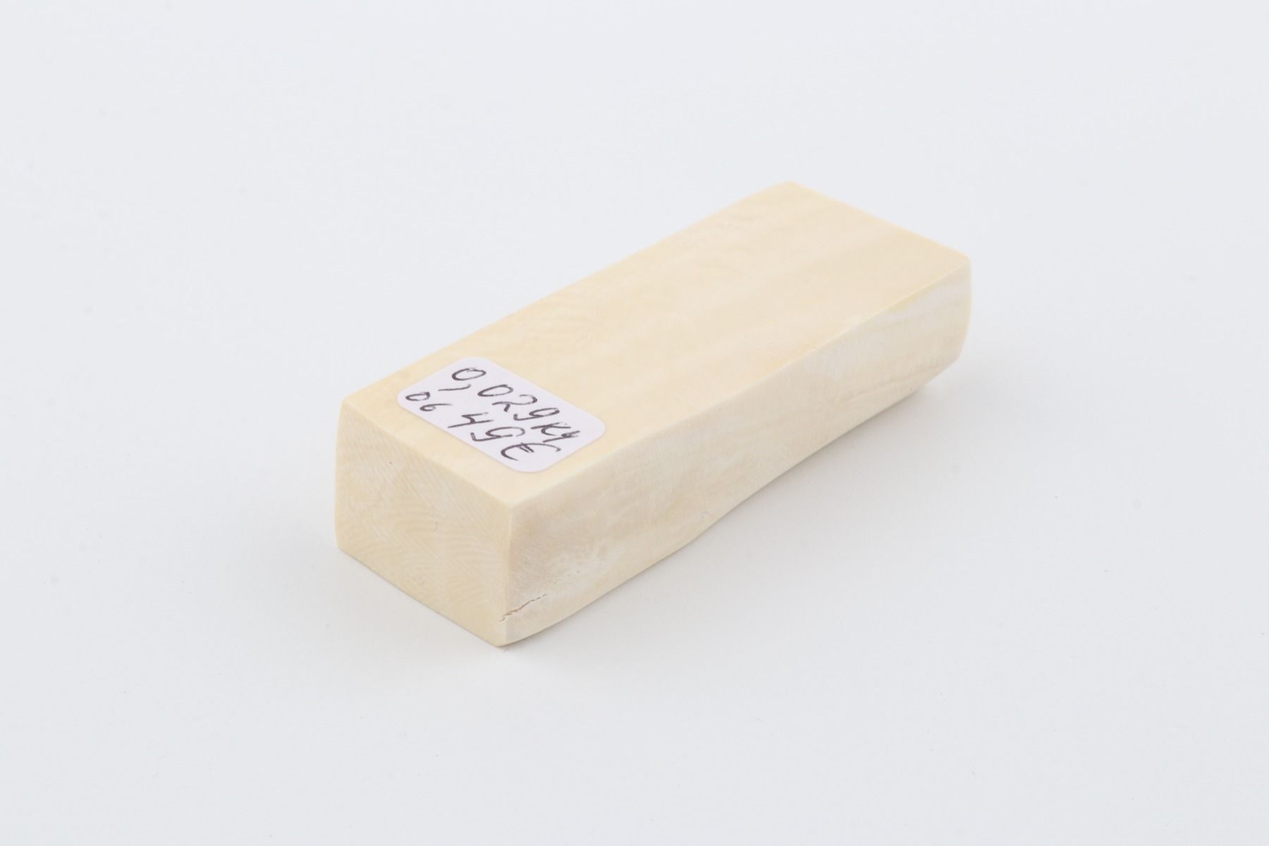 White mammoth ivory segment
