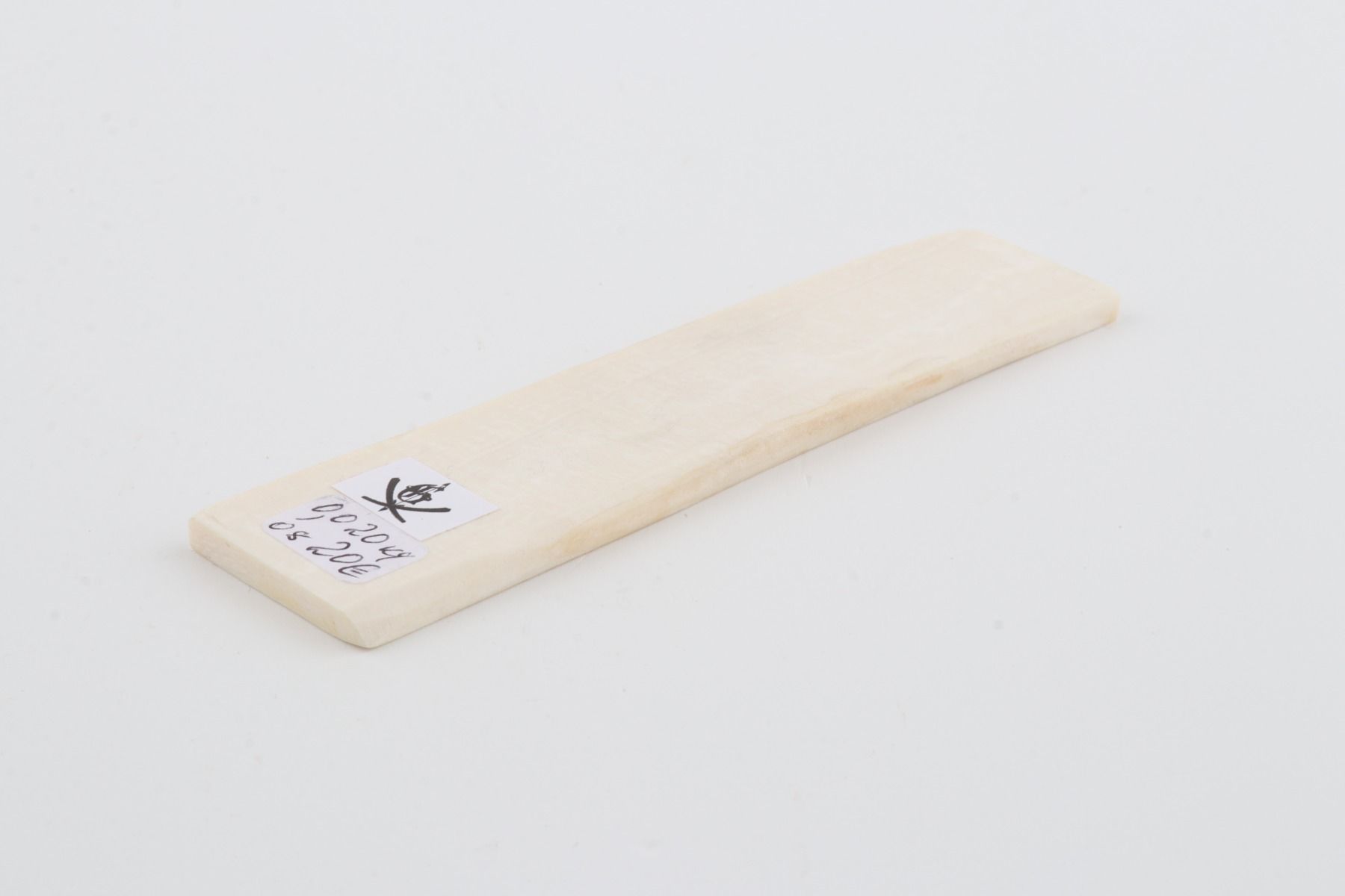 White mammoth ivory segment