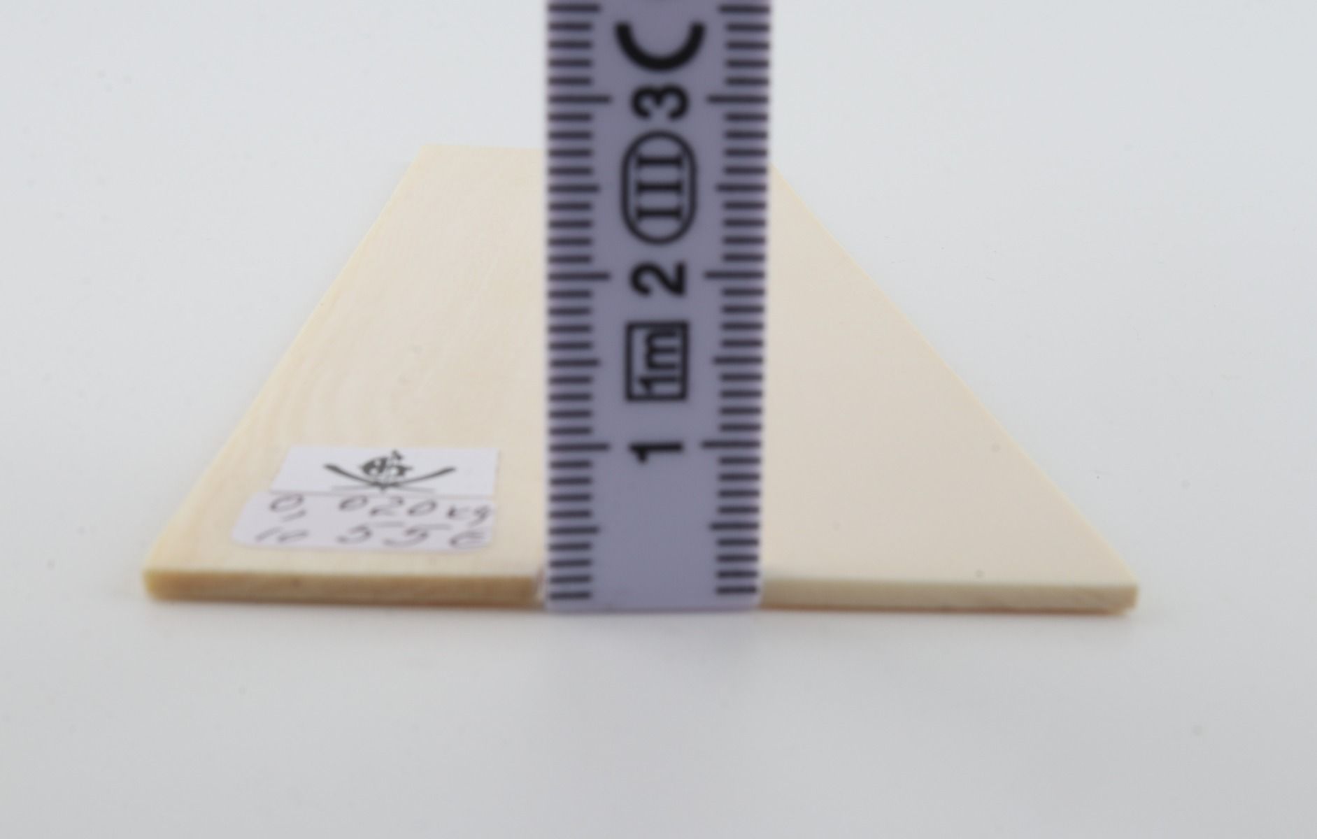 Natural mammoth ivory scales