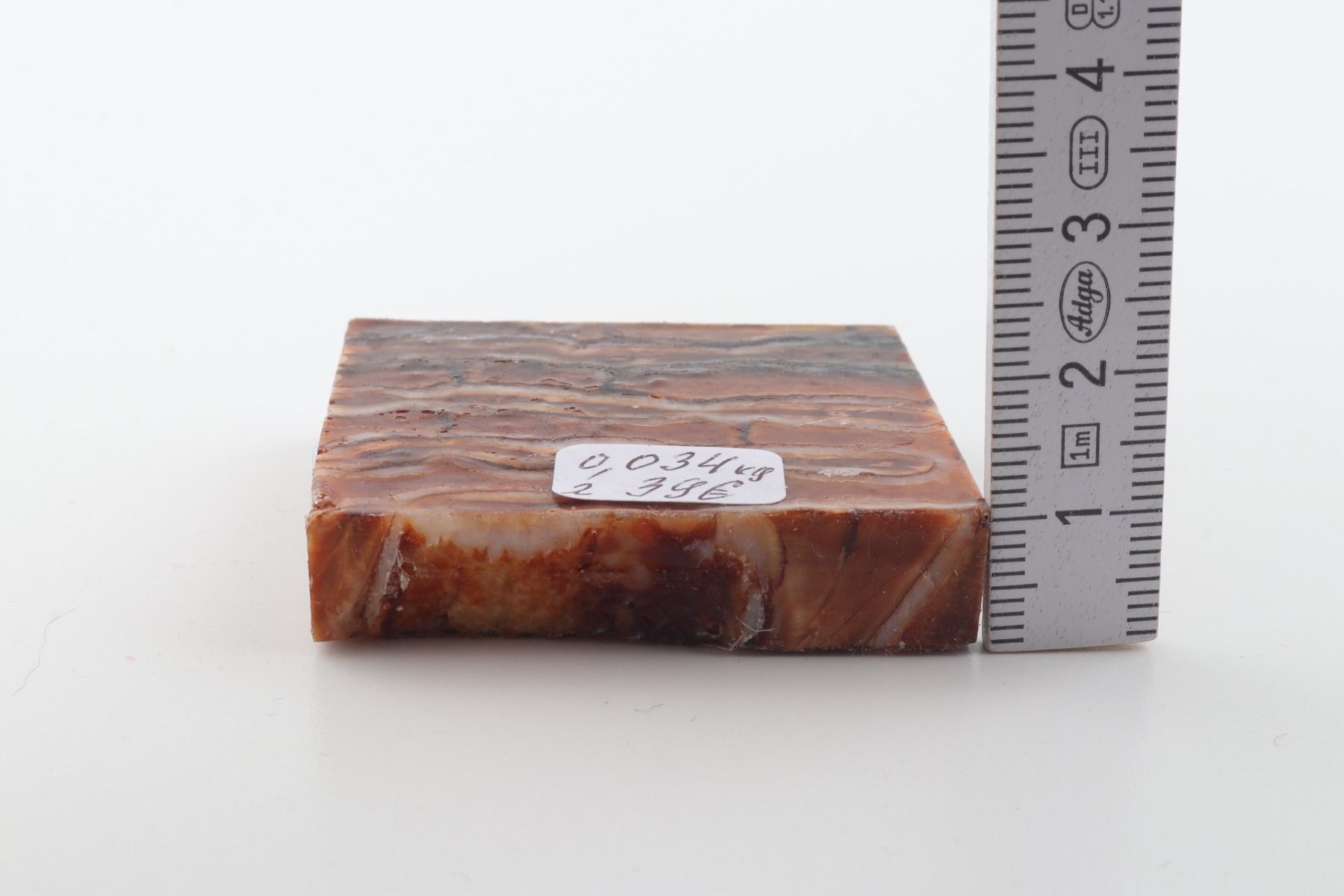 Stabilized mammoth molar piece