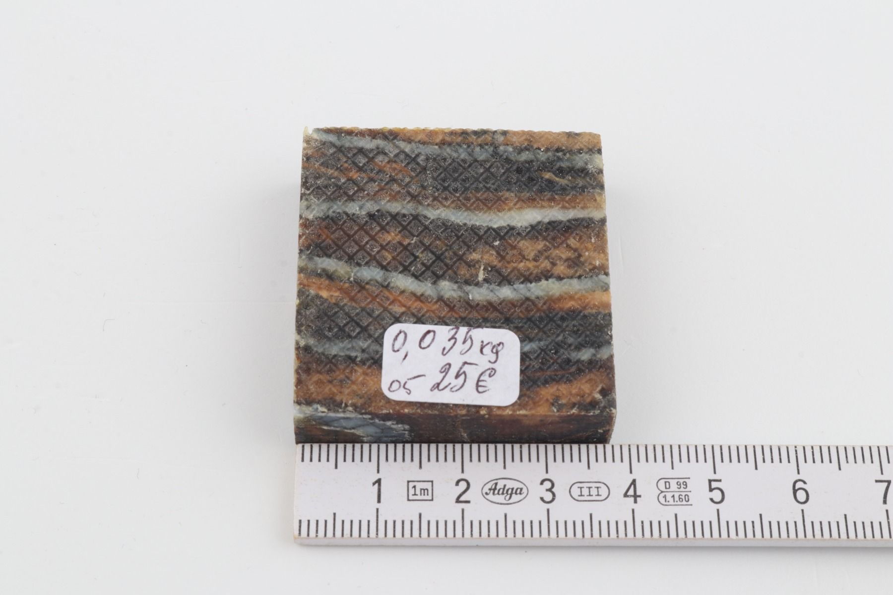 Stabilised mammoth molar piece