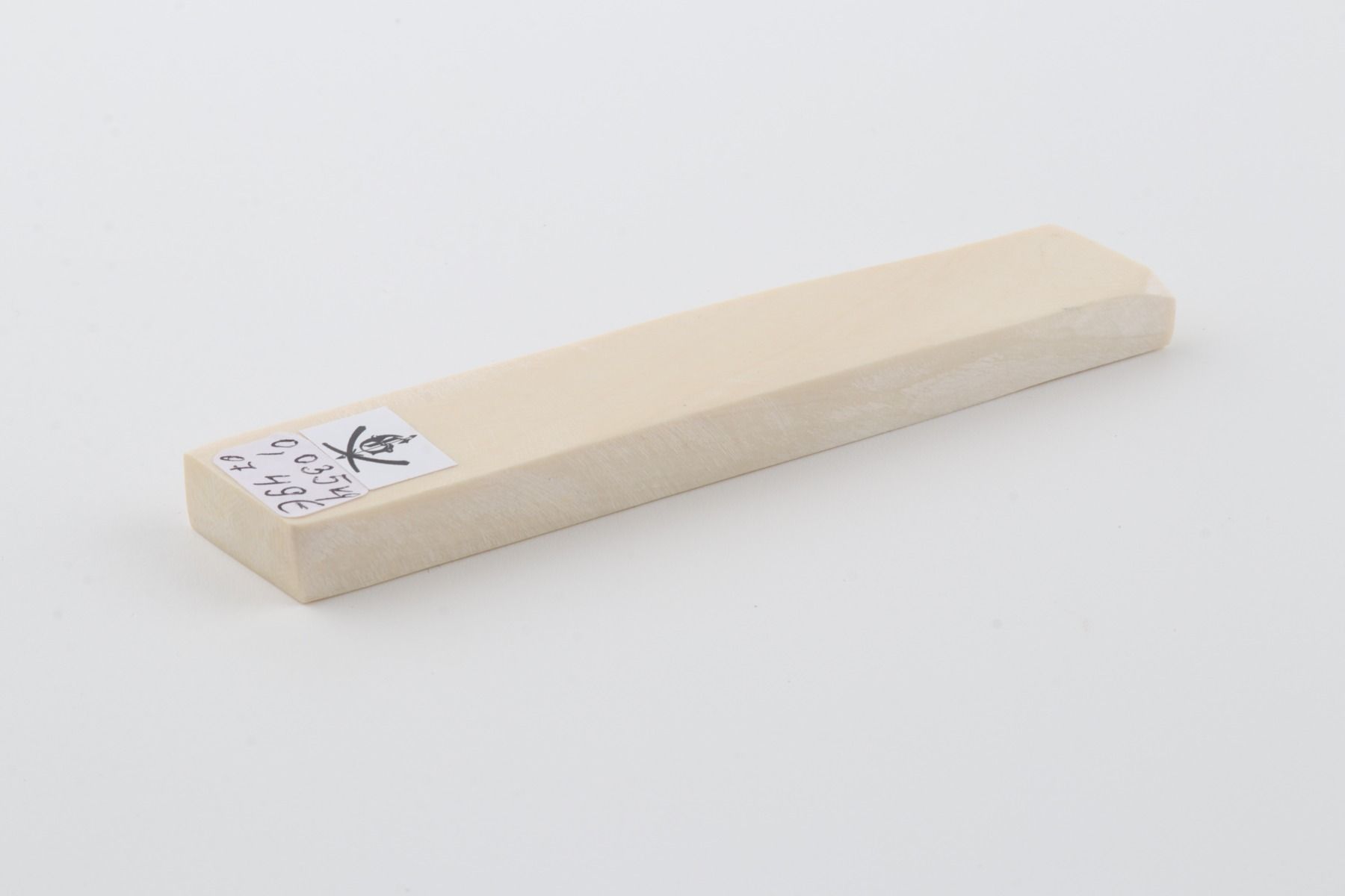 White mammoth ivory segment