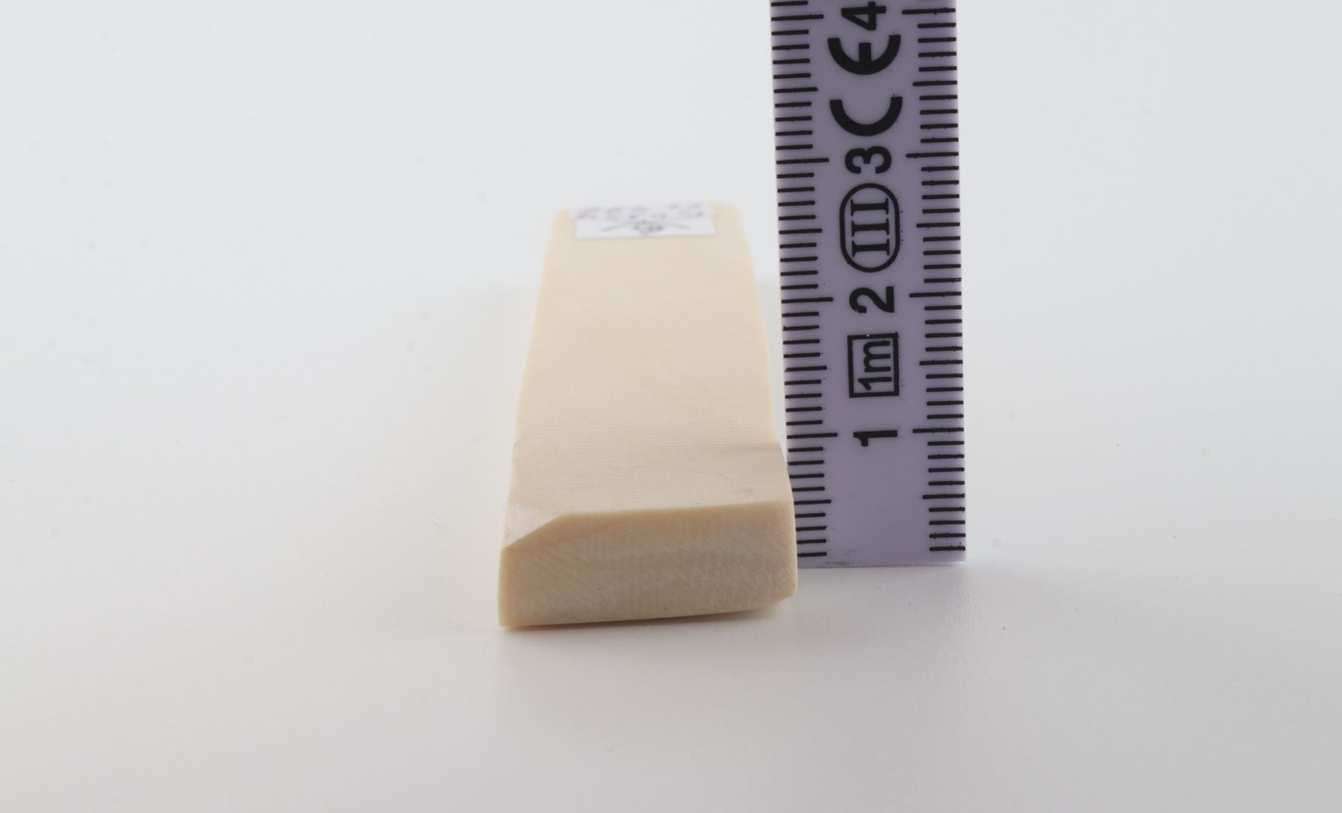 White mammoth ivory segment