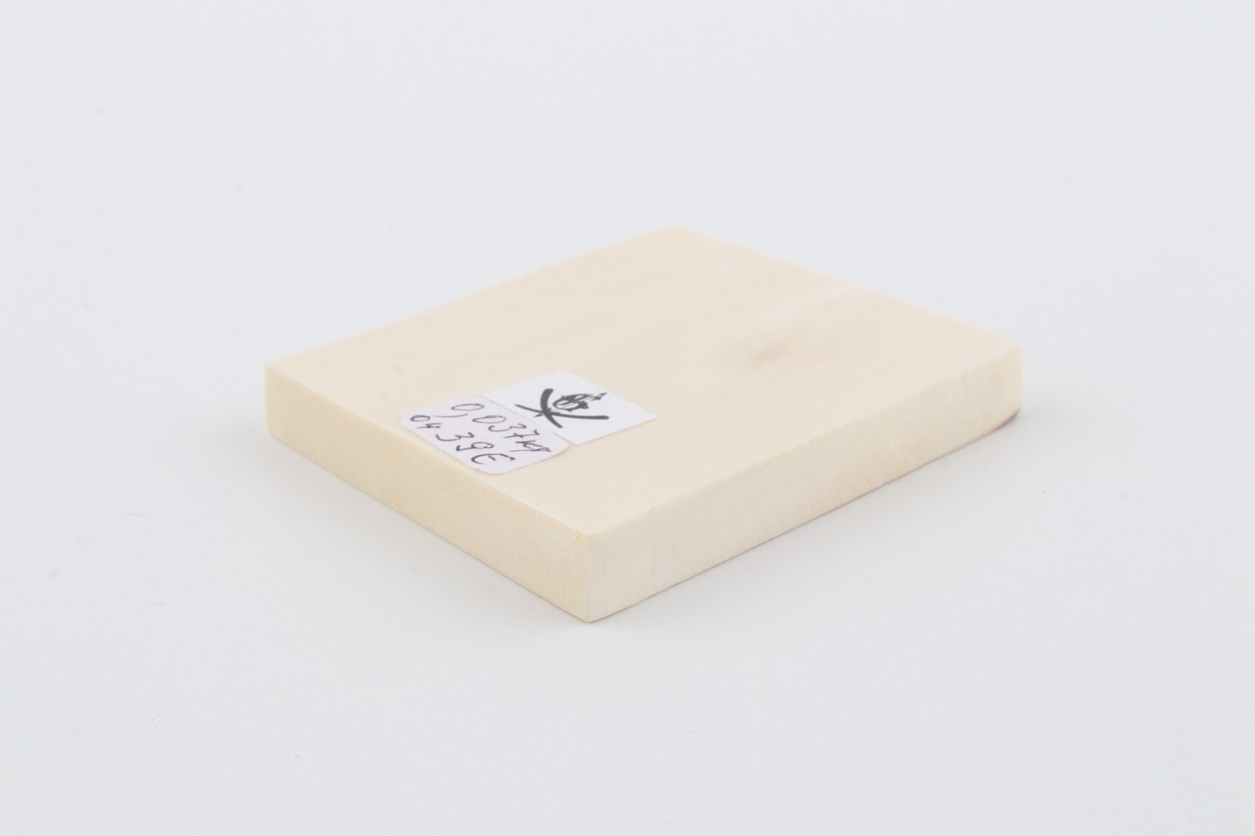 White mammoth ivory segment