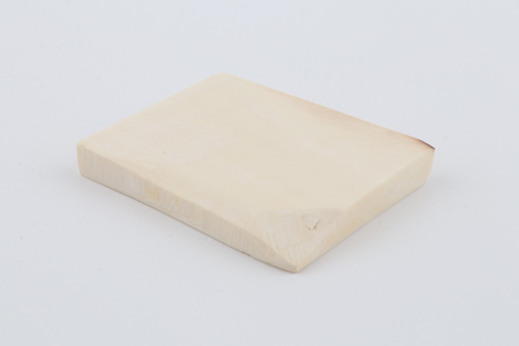 White mammoth ivory segment