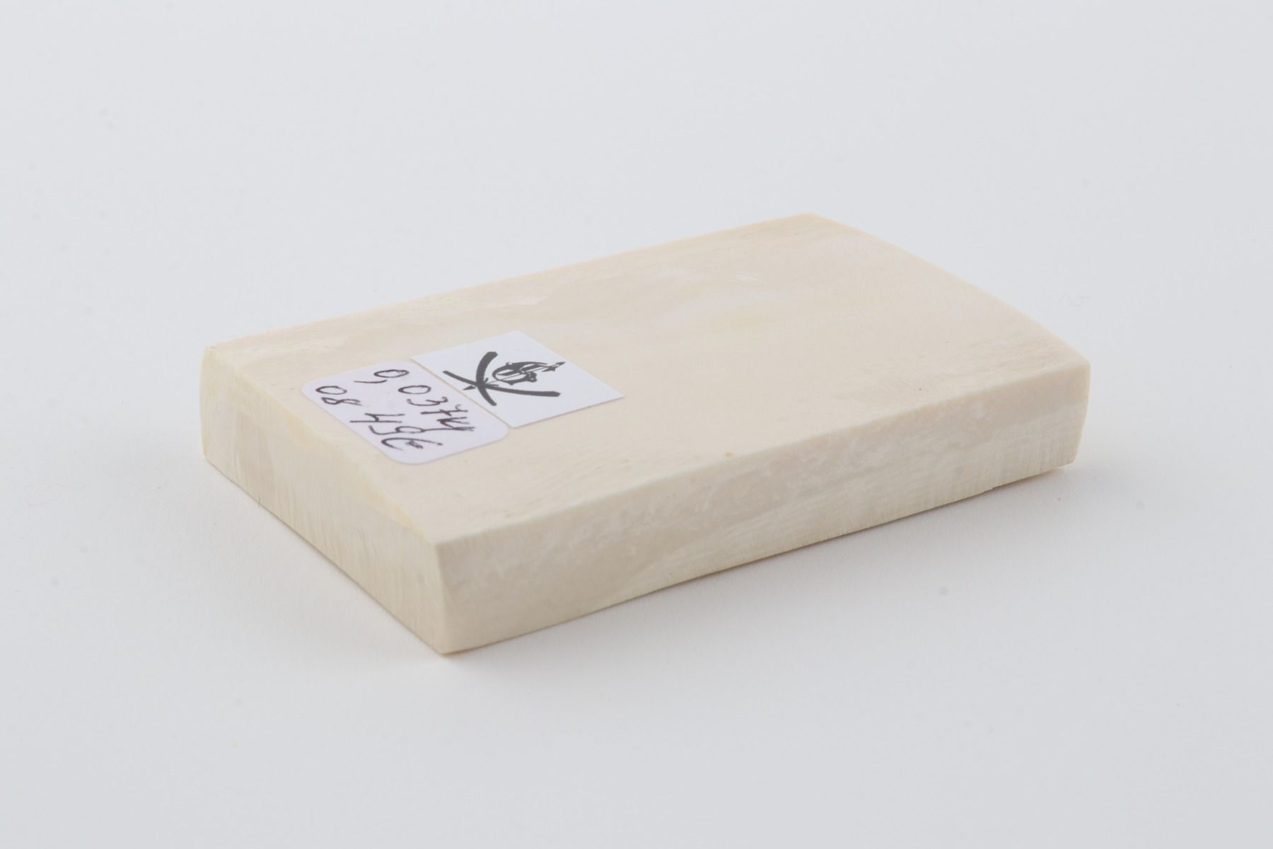 White mammoth ivory segment