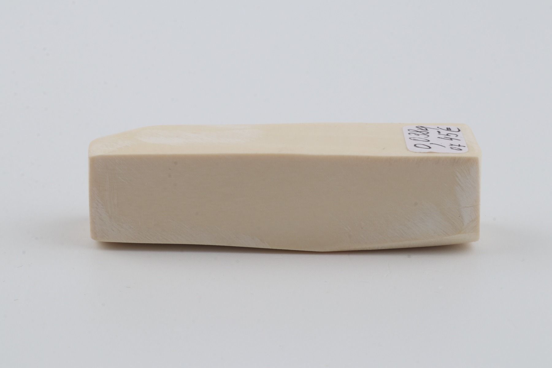 White mammoth ivory segment