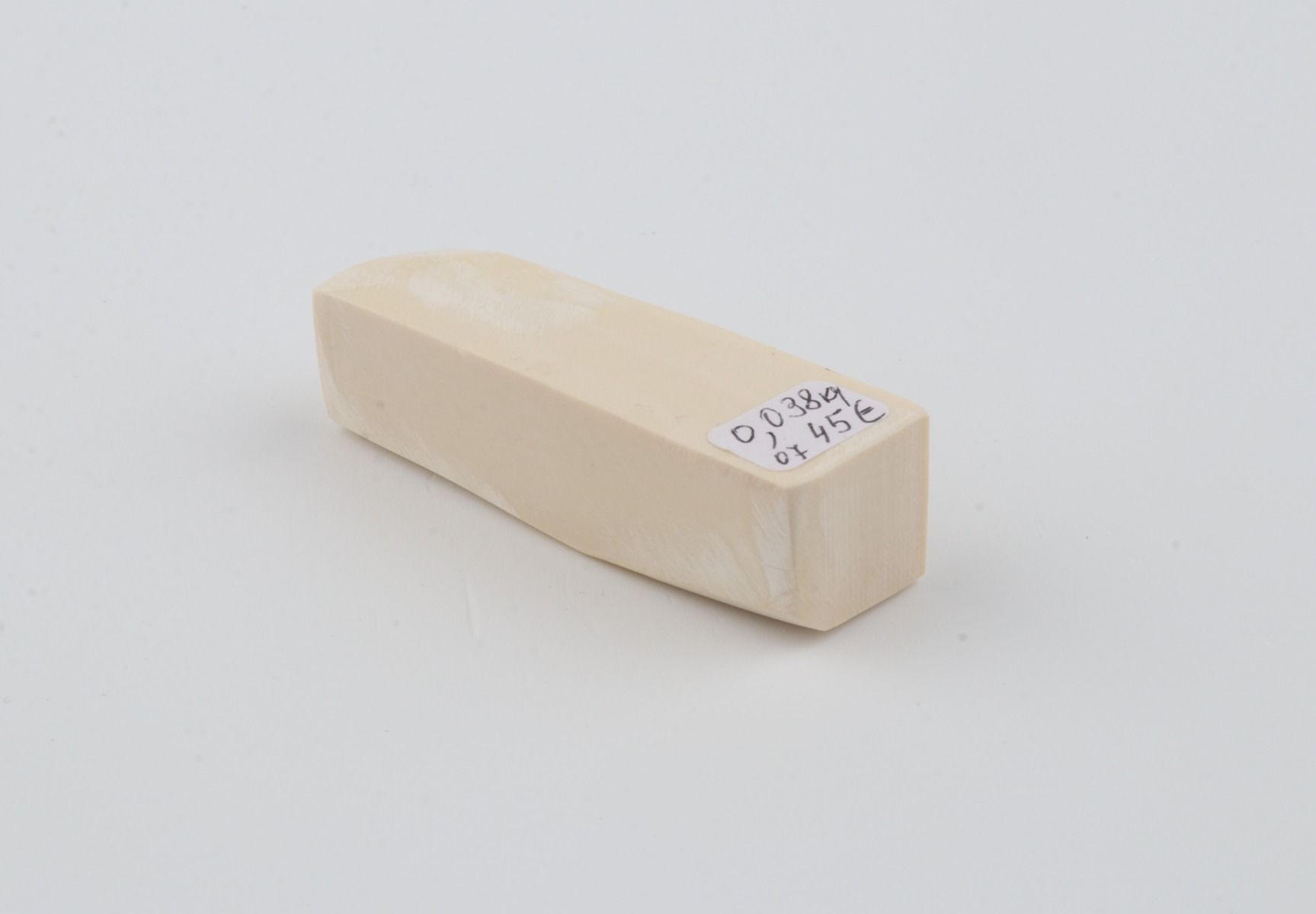 White mammoth ivory segment