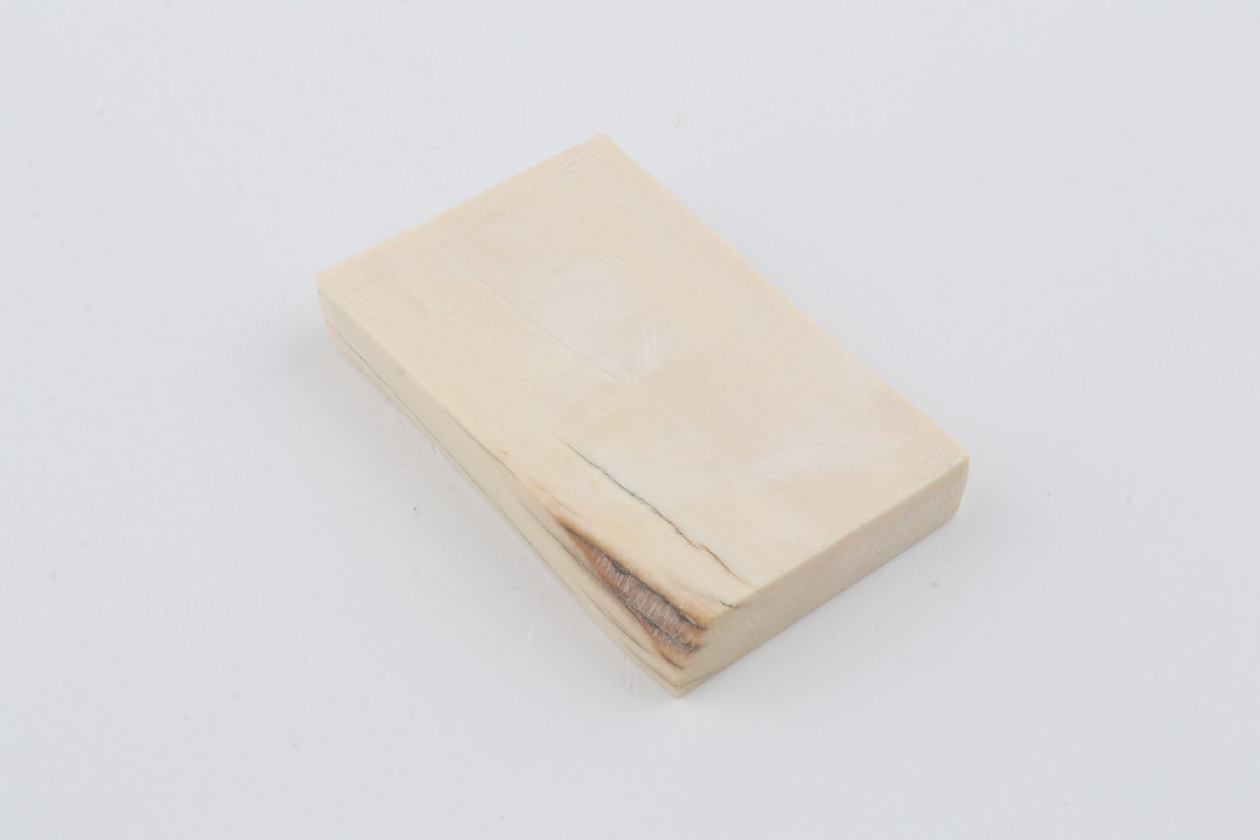 White mammoth ivory segment