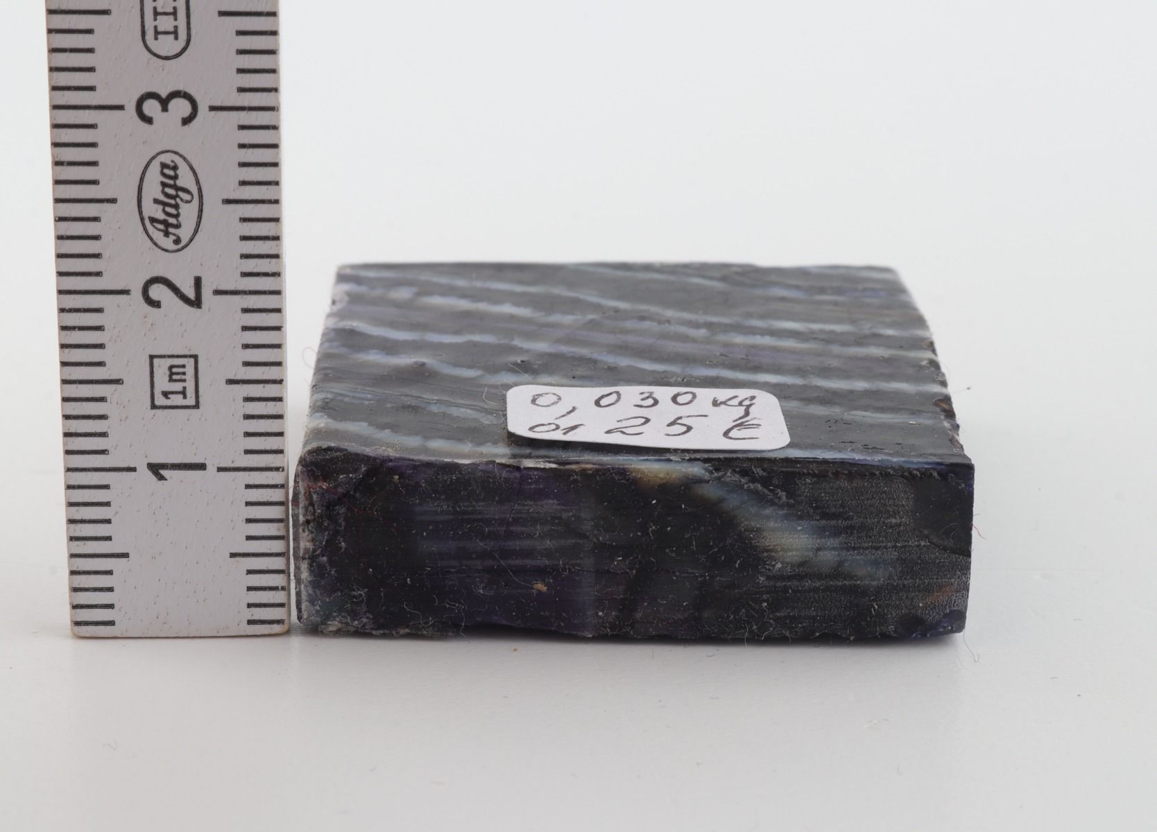 Stabilized mammoth molar piece