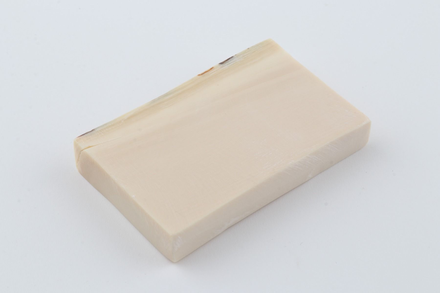 White mammoth ivory segment