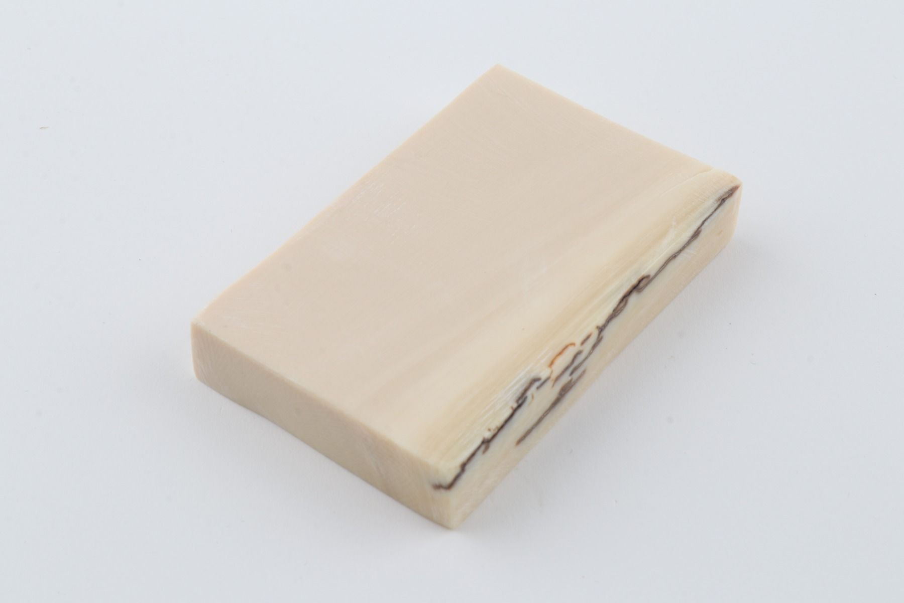 White mammoth ivory segment