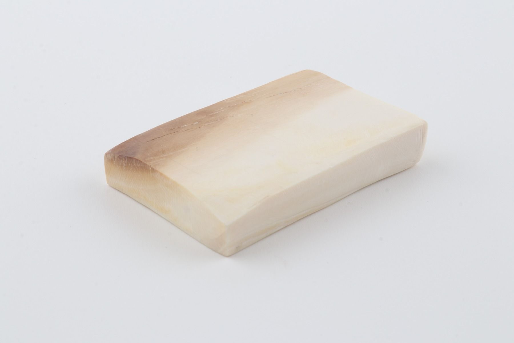 White mammoth ivory segment