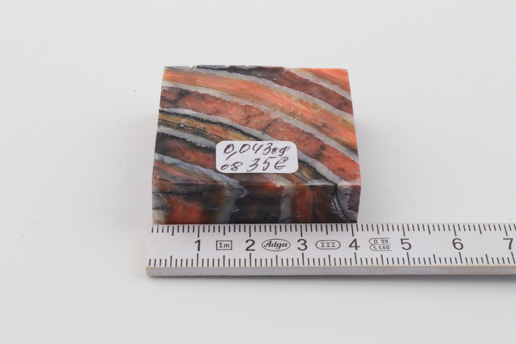 Stabilized mammoth molar piece