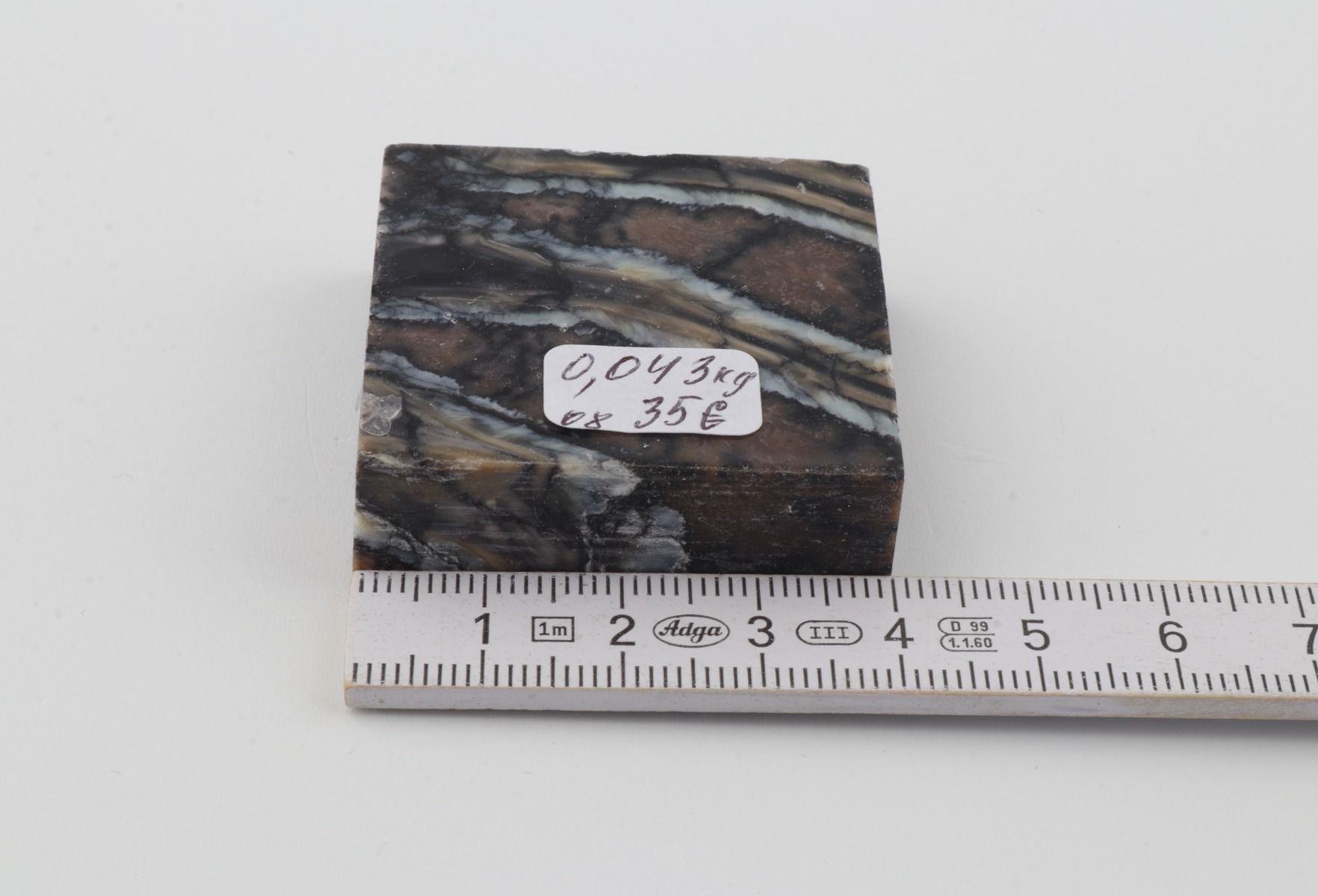 Stabilised mammoth molar piece 