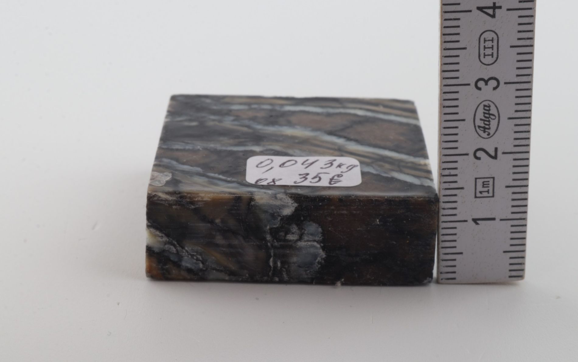 Stabilised mammoth molar piece 