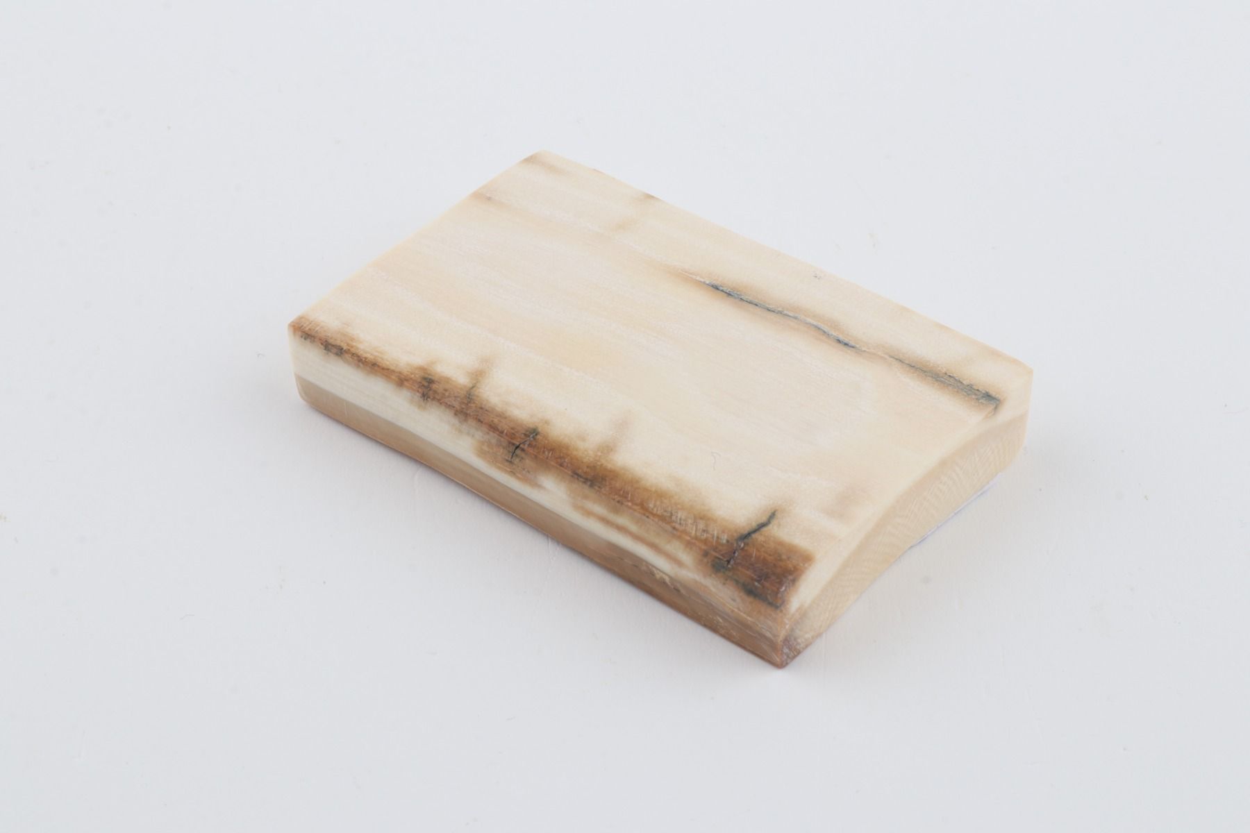 White mammoth ivory segment