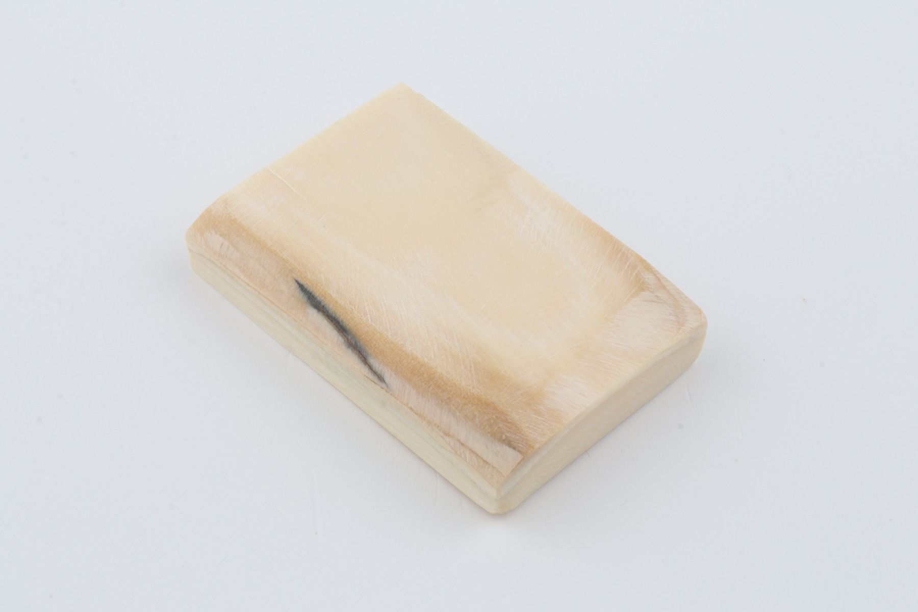 White mammoth ivory segment