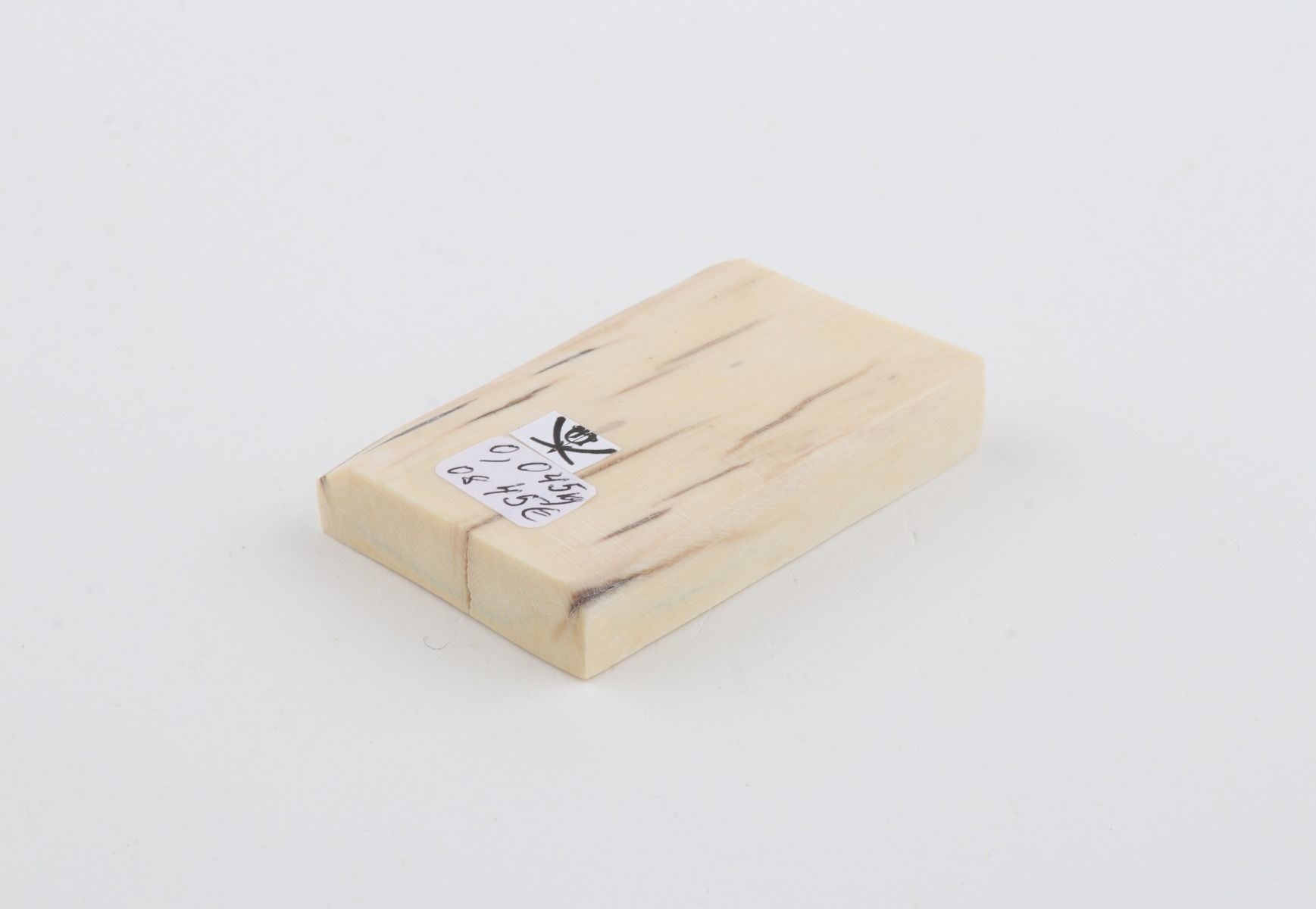 White mammoth ivory segment