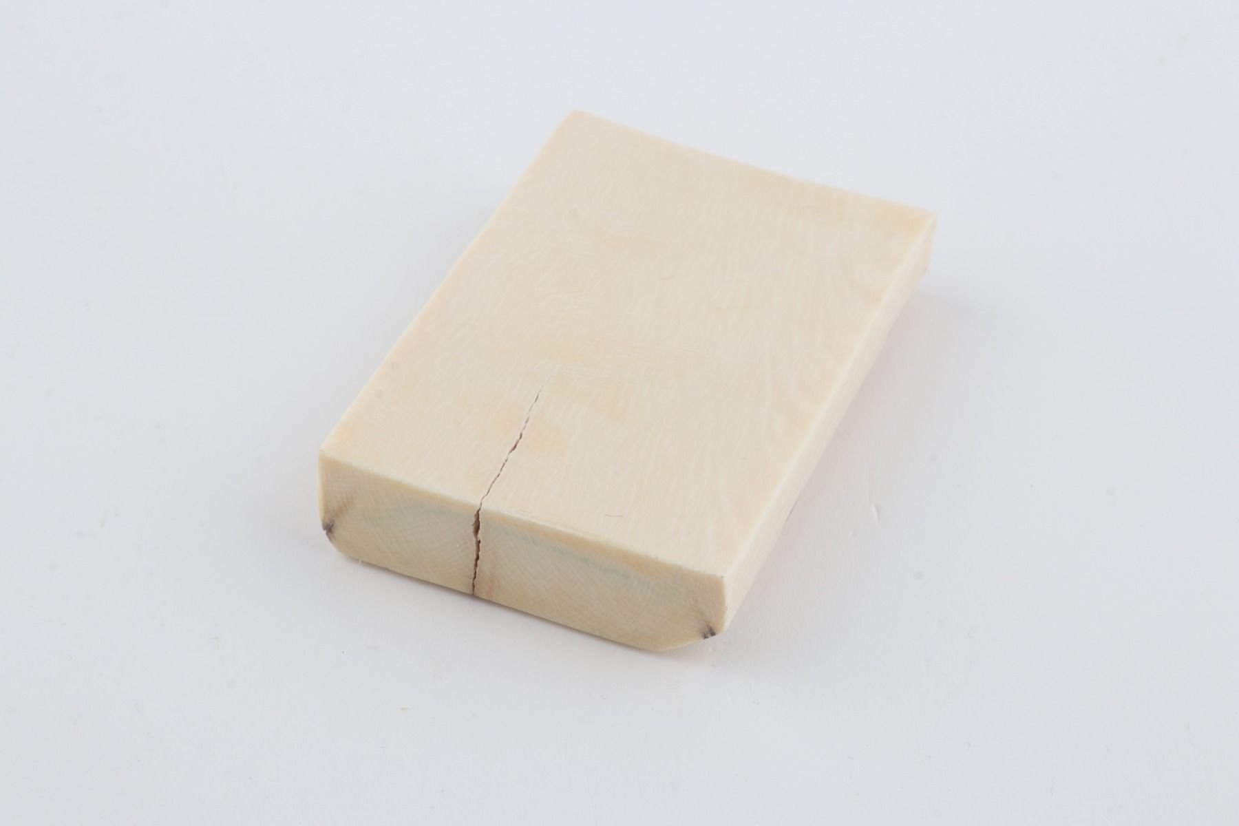 White mammoth ivory segment