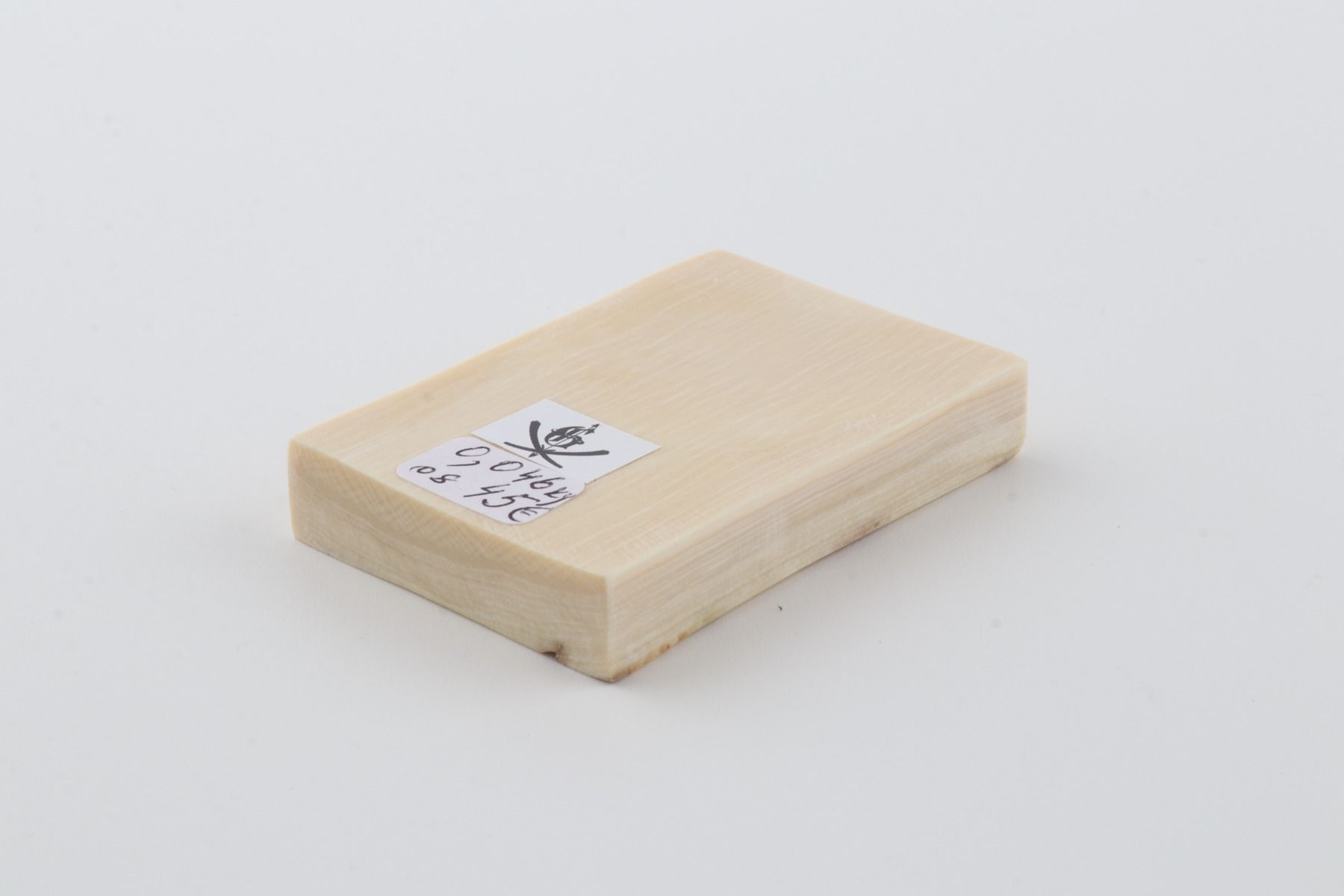 White mammoth ivory segment