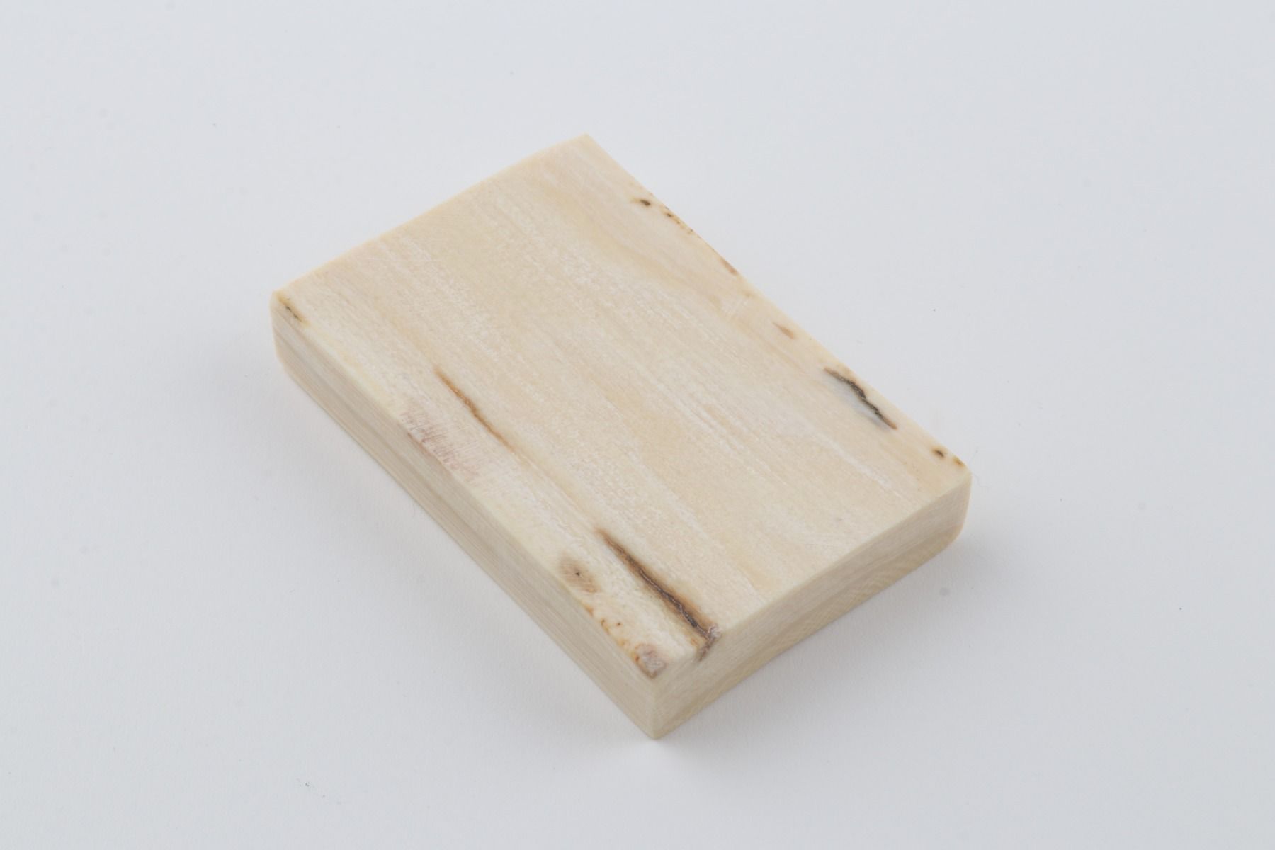 White mammoth ivory segment