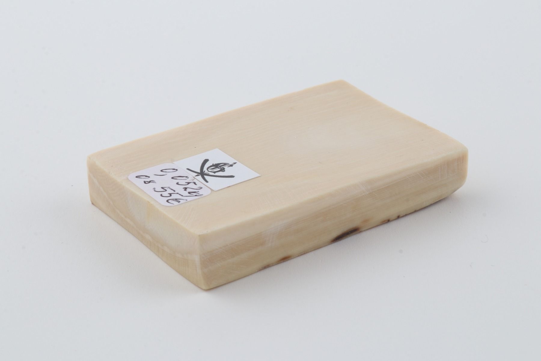 White mammoth ivory segment