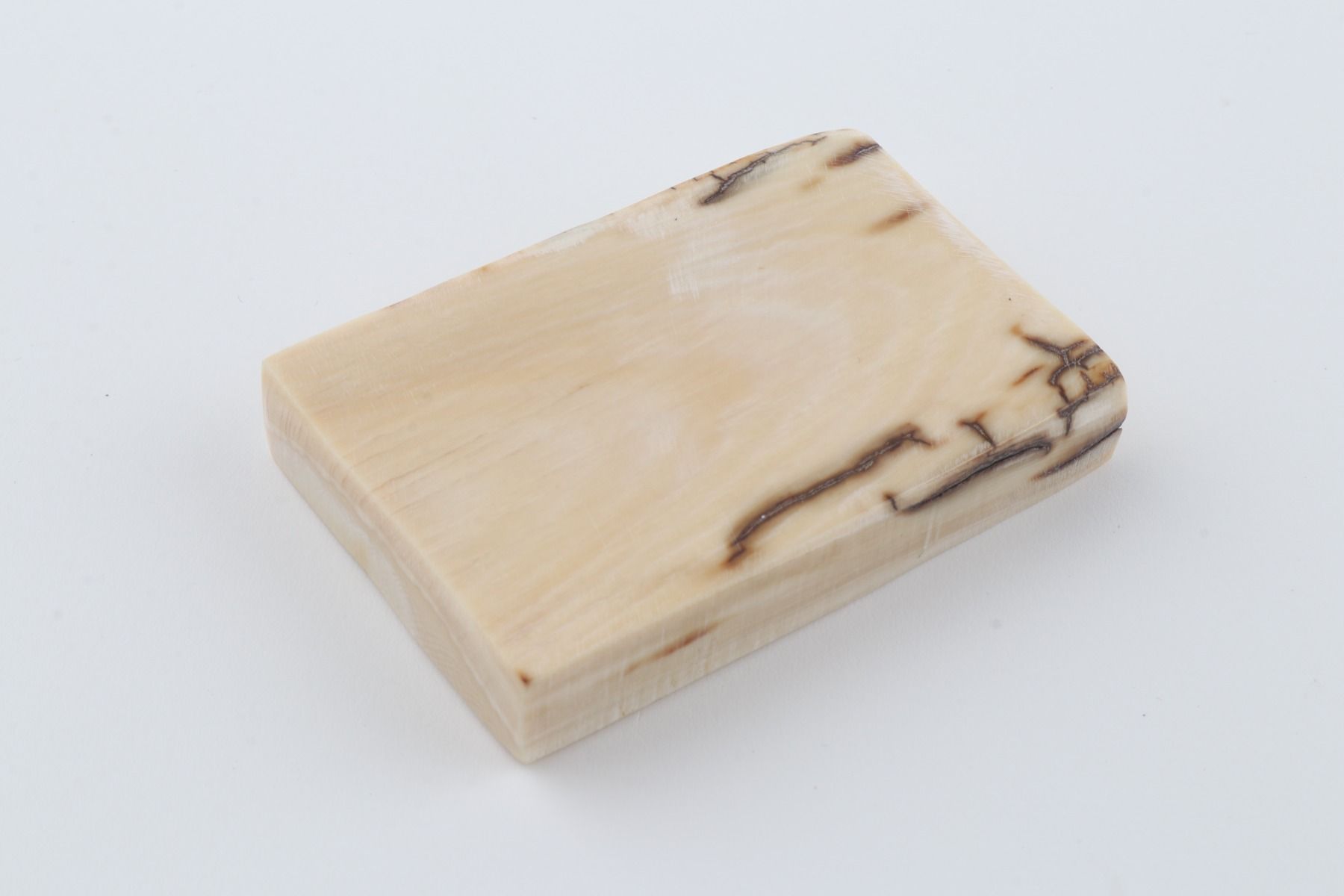 White mammoth ivory segment