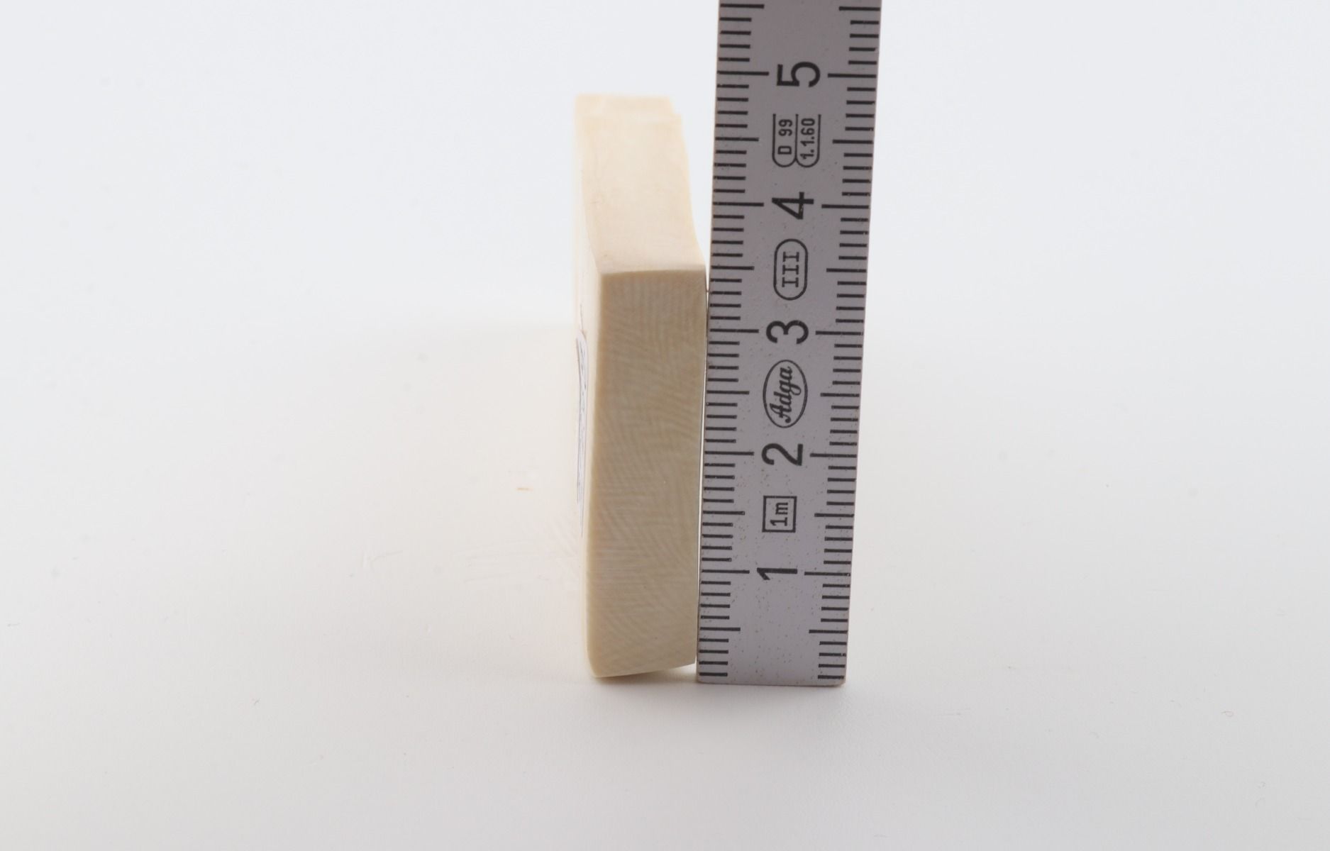 White mammoth ivory segment