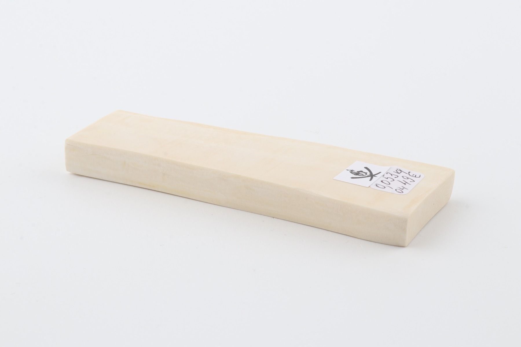 White mammoth ivory segment