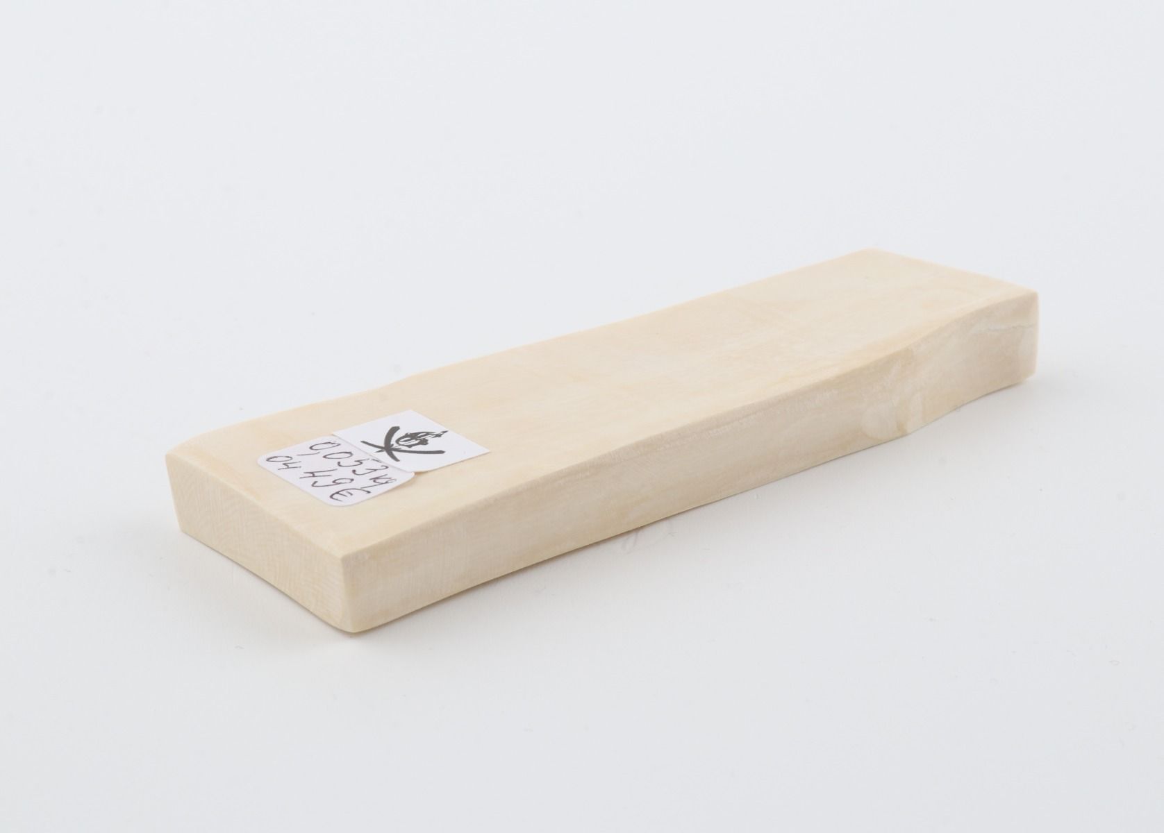 White mammoth ivory segment