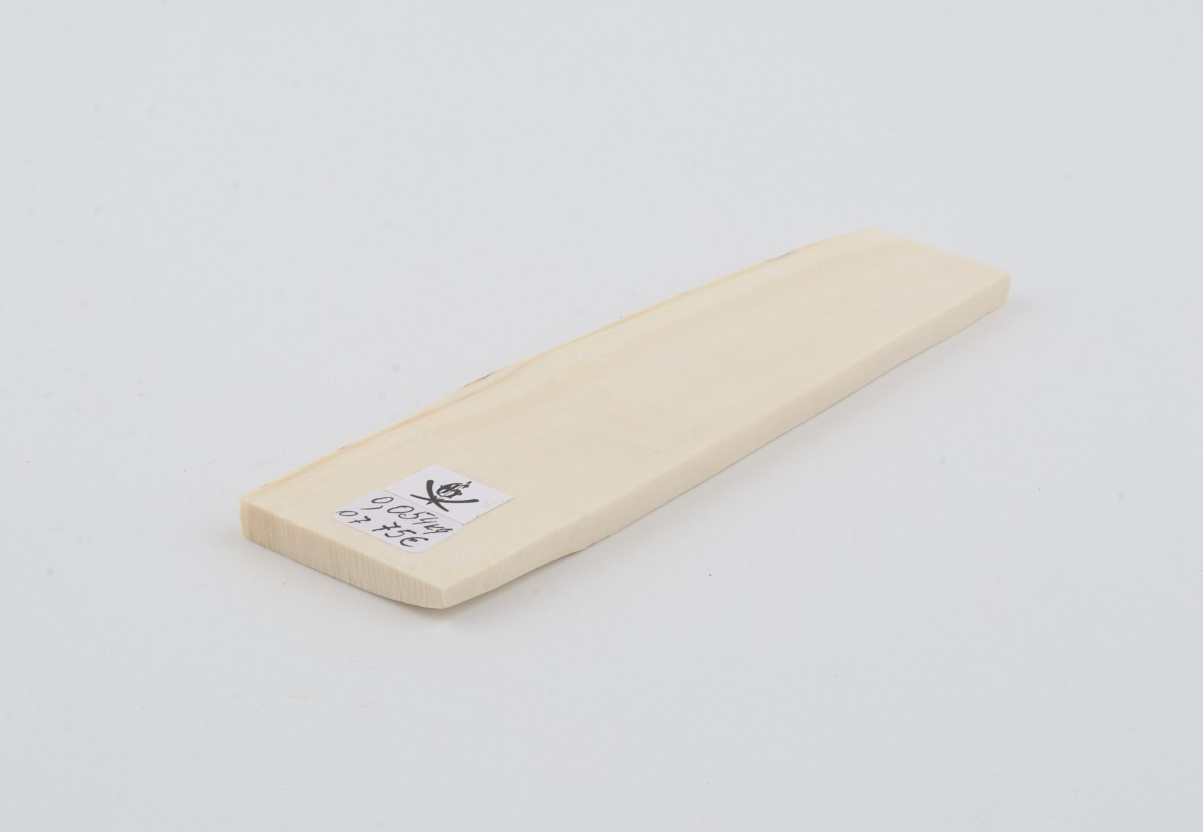 White mammoth ivory segment
