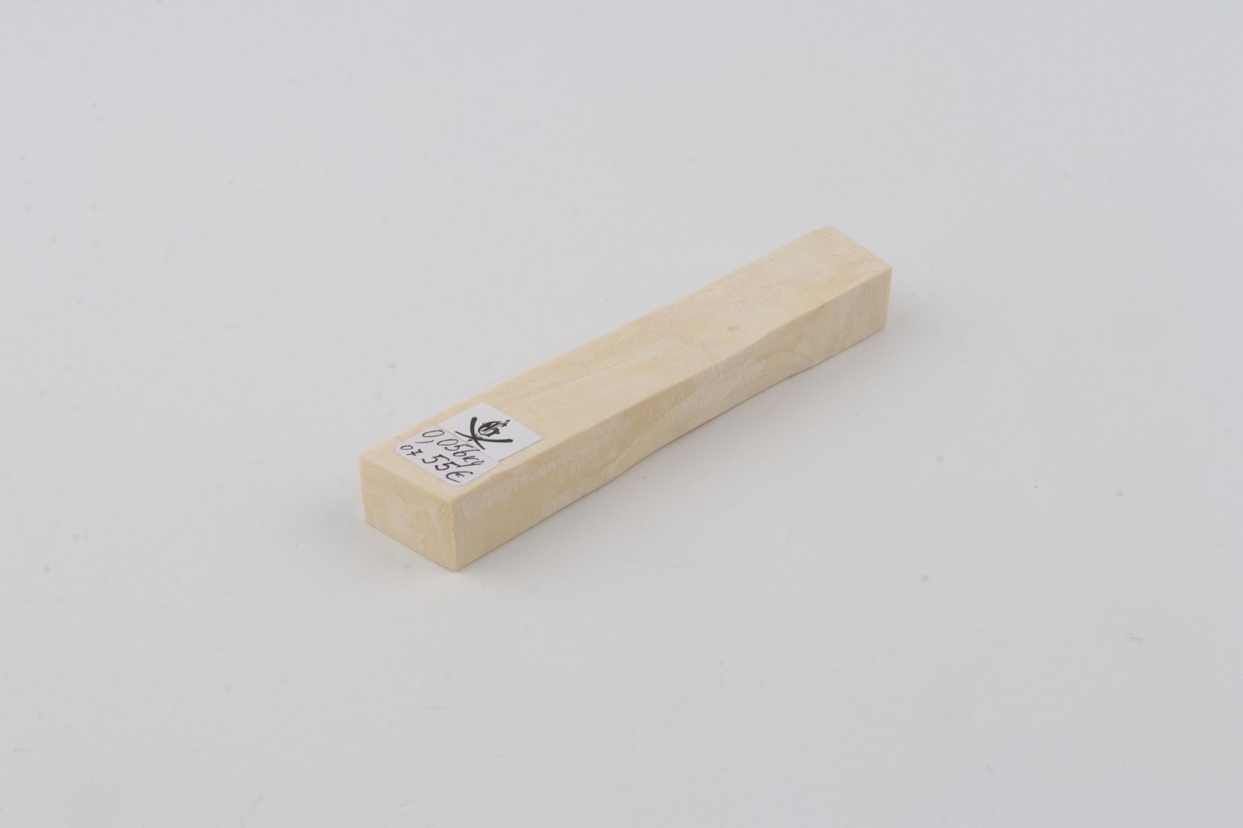 White mammoth ivory segment